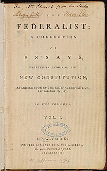 Federalist Paper Cover